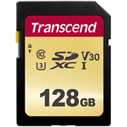 Transcend TS128GSDC500S 128GB SDXC Class 10 UHS-I U3 V30 R95, W60MB/s