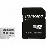 Transcend TS16GUSD300S-A 16GB microSDHC Class 10 UHS-I U1 R95, W45MB/s with SD adapter