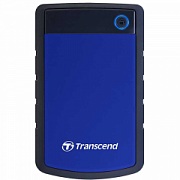 Transcend TS1TSJ25H3B USB3.0 1TB StoreJet 2.5' H Series Blue (Fully rubber cover, One touch backup)