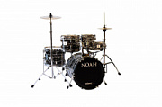 NOAH SC5-16-SBK Drum Kit Student Junior Series + Noah Hardware 90V + Cymbals ударная установка из 5-ти барабанов со стойками и тарелками