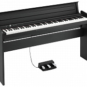 KORG LP-180-BK, со стойкой, тройной педалью, адаптером