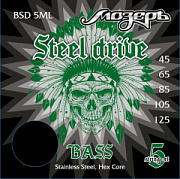 Струны для 5-х струнных бас-гитар Steel Drive BSD 5ML (основа на гексагональном керне с нержавеющей сталью)