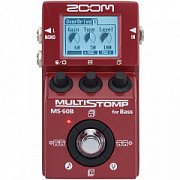 Zoom MS-60B компактная мульти педаль эффектов для бас-гитары/Без БП